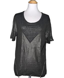 top manches courtes SANDRO 40 - T3 - L Noir