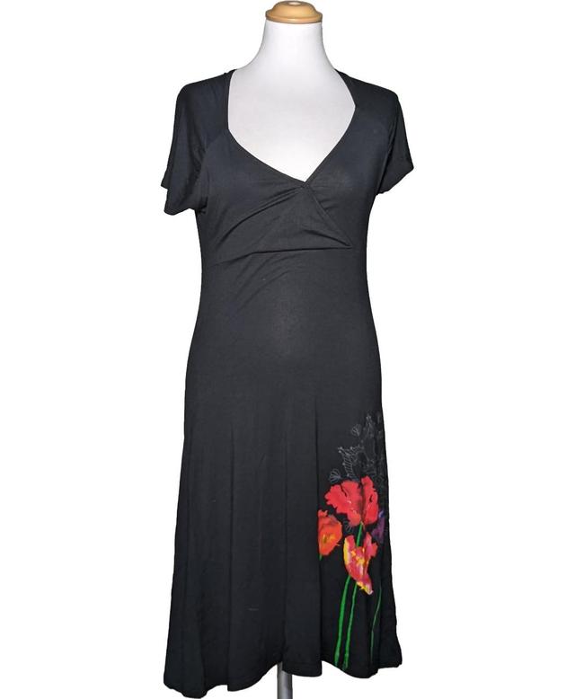 robe mi-longue DESIGUAL 38 - T2 - M Noir