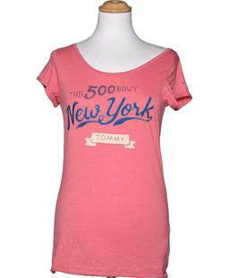 top manches courtes TOMMY HILFIGER 36 - T1 - S Rose