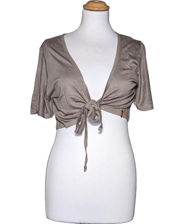 top manches courtes ESPRIT 36 - T1 - S Beige