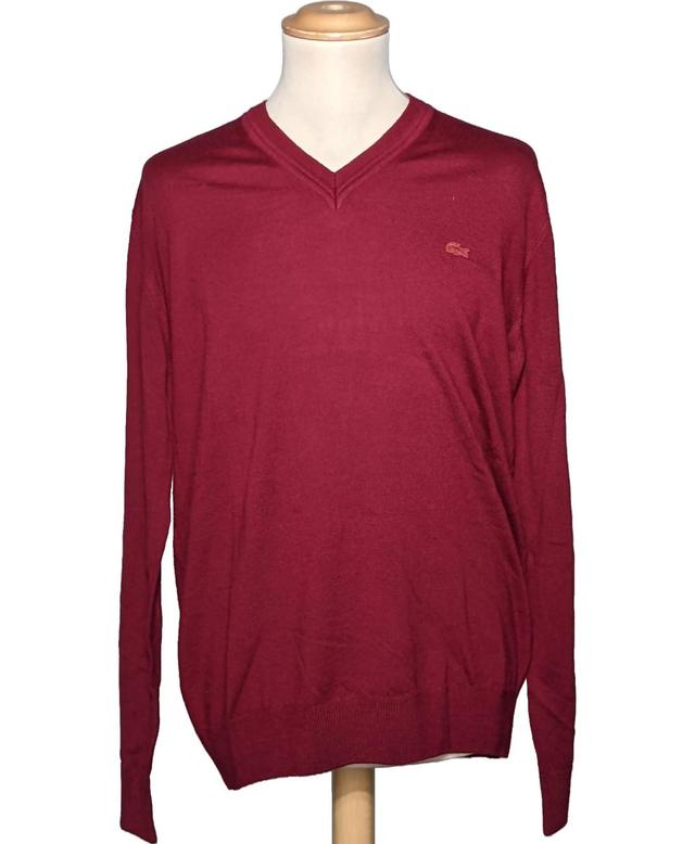 pull homme LACOSTE 42 - T4 - L/XL Rouge