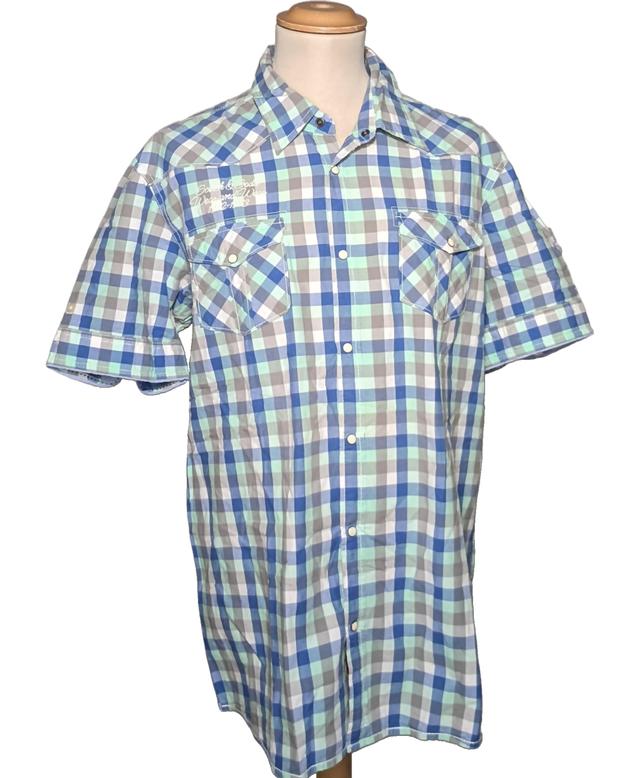 chemise manches courtes SCOTCH AND SODA 46 - T6 - XXL Bleu