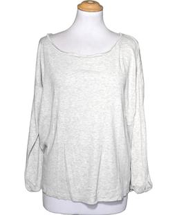 pull femme PETIT BATEAU 40 - T3 - L Gris