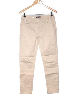 pantalon droit femme TOMMY HILFIGER 36 - T1 - S Beige