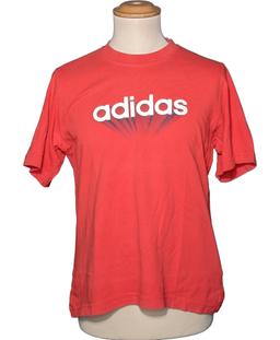 t-shirt manches courtes ADIDAS 38 - T2 - M Rouge