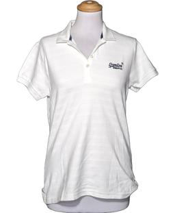 top manches courtes SUPERDRY 40 - T3 - L Blanc