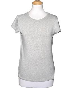 top manches courtes MASSIMO DUTTI 38 - T2 - M Gris