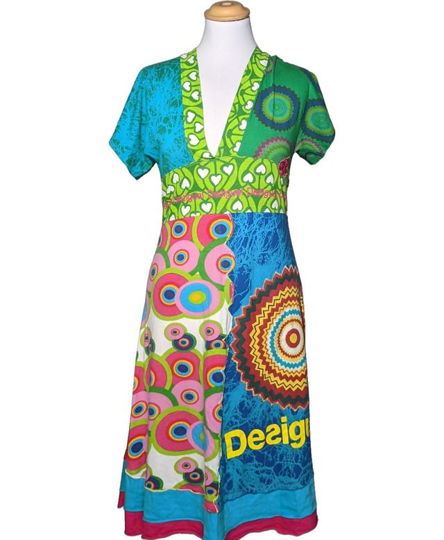 robe mi-longue DESIGUAL 38 - T2 - M Bleu