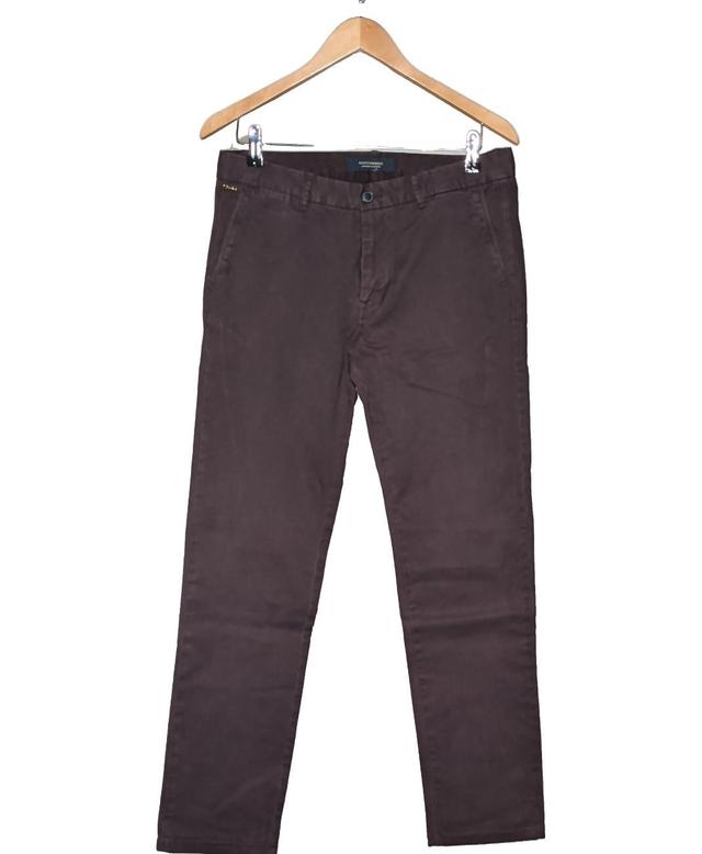 pantalon slim homme SCOTCH AND SODA 40 - T3 - L Marron