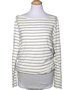 top manches longues PETIT BATEAU 36 - T1 - S Gris