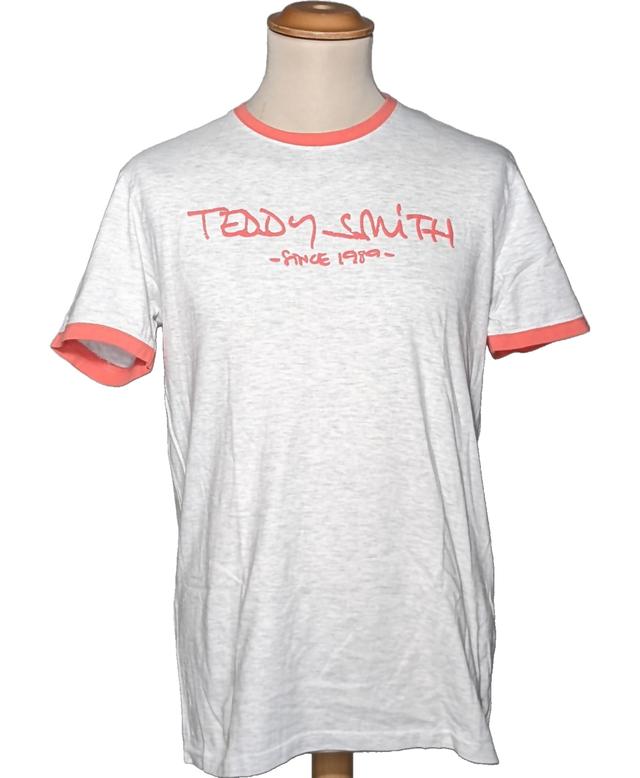 t-shirt manches courtes TEDDY SMITH 40 - T3 - L Blanc