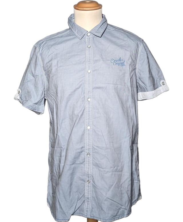 chemise manches courtes CREEKS 40 - T3 - L Gris