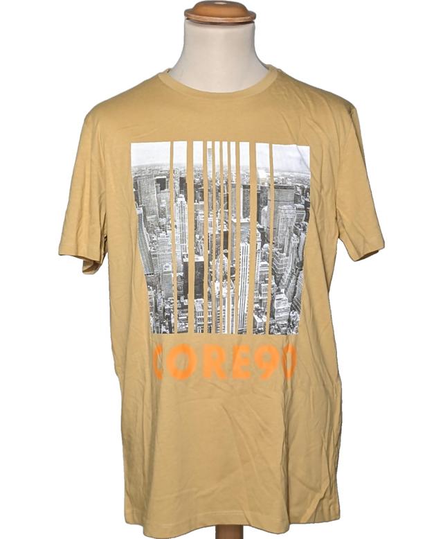 t-shirt manches courtes JACK AND JONES 40 - T3 - L Beige