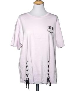 top manches courtes RIVER ISLAND 42 - T4 - L/XL Rose