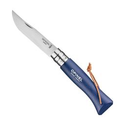 COUTEAU DE POCHE PLIABLE BAROUDEUR BLEU FONCE N 8 - OPINEL