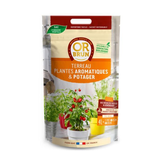 Terreau potager et plantes aromatiques - 4l