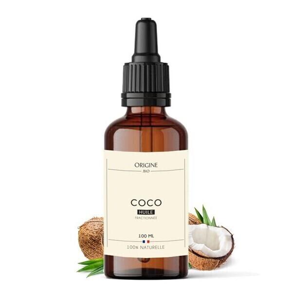 Huile de Coco Fractionnée - Origine bio - Huile végétale cosméti