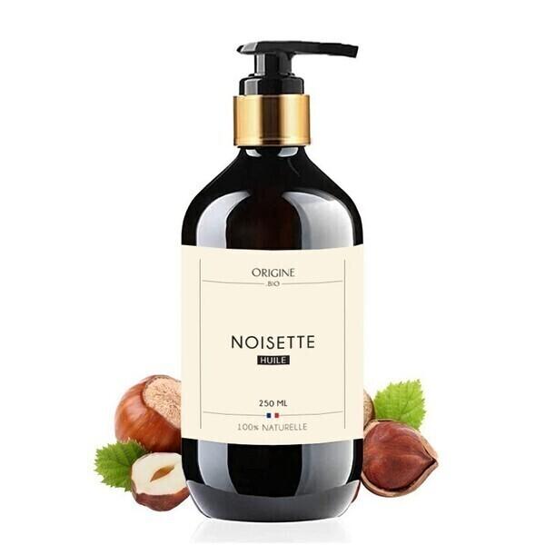 Huile végétale cosmétique de Noisette pressée à froid - Origine