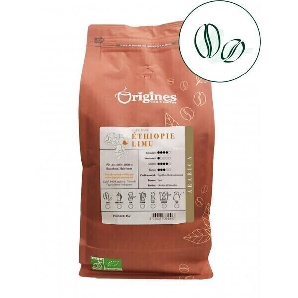 Café Rare Bio - Ethiopie Limu - Grain 1kg