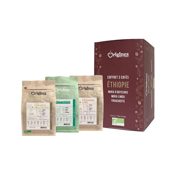 Coffret café Bio d'Ethiopie - 750g (3x250g)