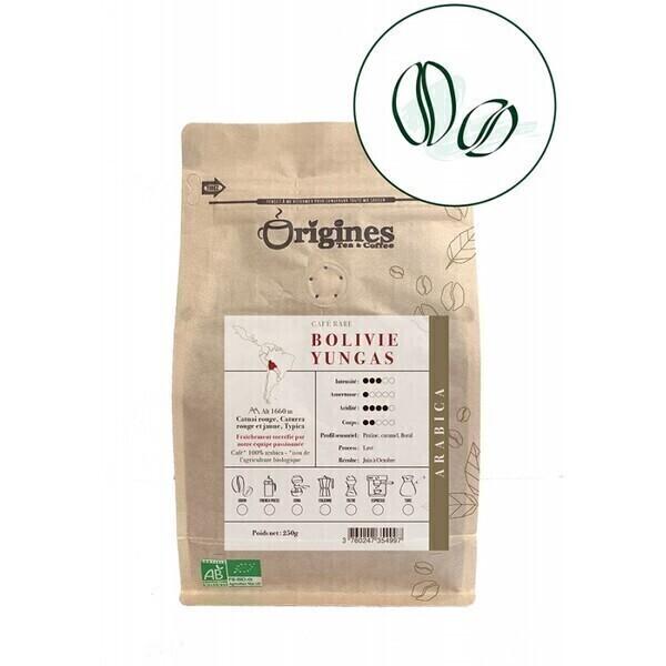 Café Rare bio - Bolivie Yungas - Grain 250g