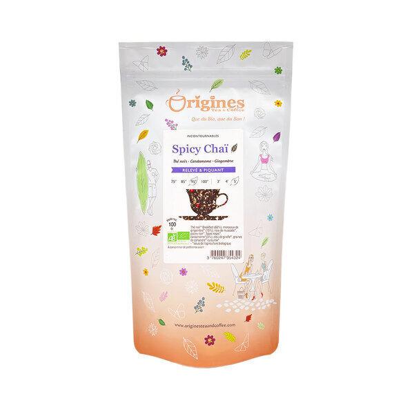 Thé Noir Bio Spicy Chaï - Ceylan - Sachet 100g