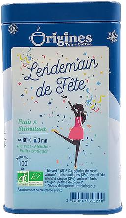 Thé Vert Bio Lendemain de Fête - Chine - Boîte Métal - 100g