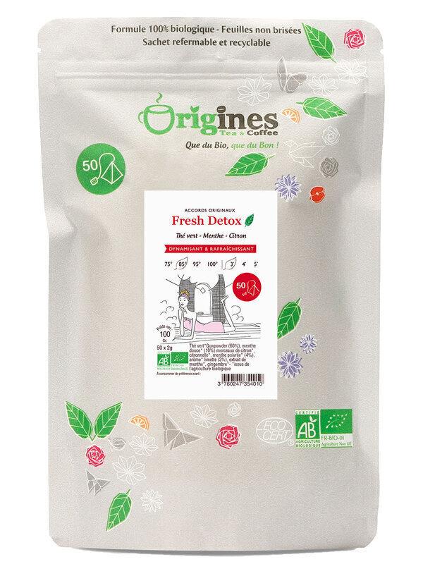 Thé Vert Bio Fresh Detox - Chine - Infusettes x50