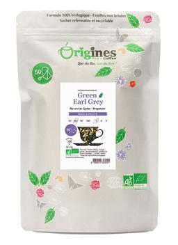 Thé Vert Bio Green Earl Grey - Ceylan - Infusettes x50