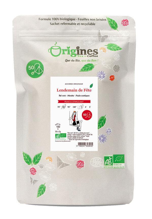 Thé Vert Bio Lendemain de Fête - Chine - Infusettes x50