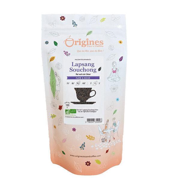 Thé noir Bio Lapsang Souchong - Chine - Sachet 100g