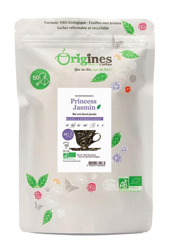 Thé Vert Bio Princess Jasmin - Chine - Infusettes x50