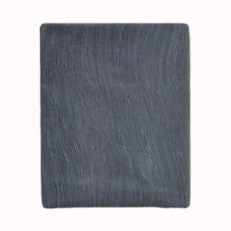 Drap plat fines rayures en polyester gris 240x300