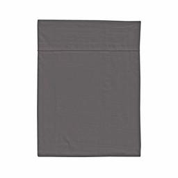 Drap plat en coton gris zinc 270x300