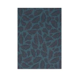 Drap plat imprimé en bambou bleu 240x300