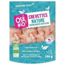 Crevettes nature décortiquées cuites bio 100g