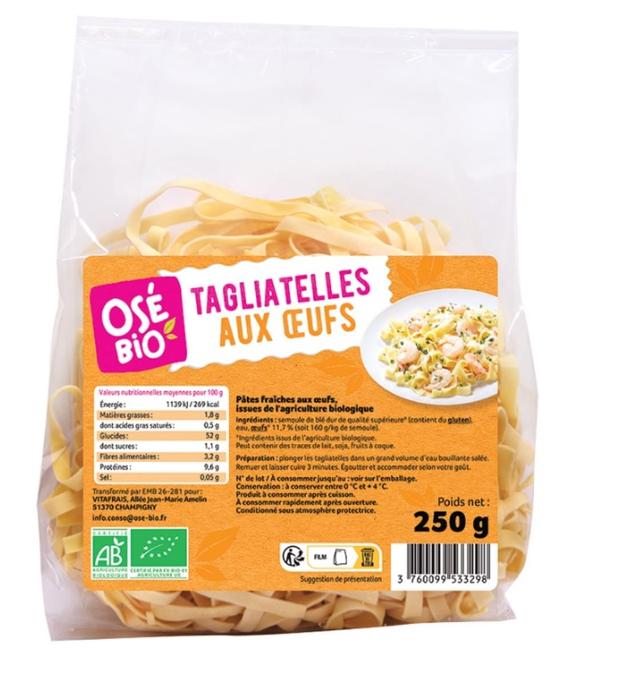 Tagliatelle aux oeufs 250g