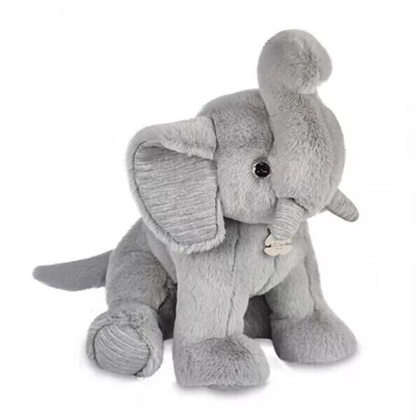 Peluche Les Preppy Chics éléphant gris poudré 45 cm - Histoire