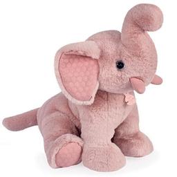 Peluche Les Preppy Chics éléphant rose poudré 45 cm - Histoire