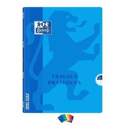 Cahier TP A4 40p Seyès 90g + 40 p unies 120g coloris aléatoire