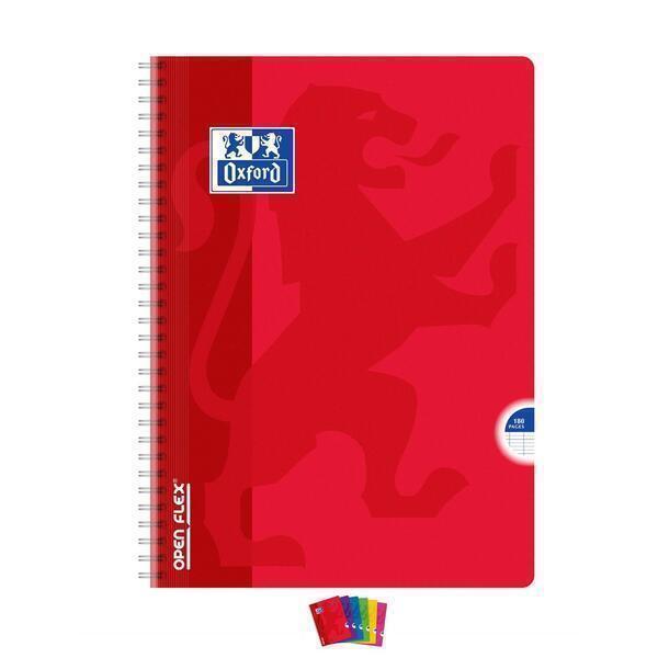 Cahier OPENFLEX spirale A4 180p séyès 90g Coloris Aléatoire