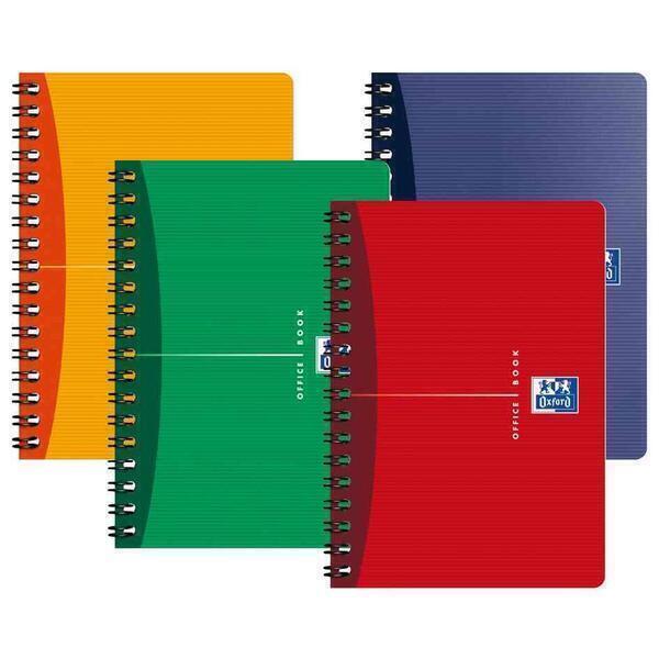 Office Carnet Spirale 90x140 mm 100p 5x5 90g Coloris Aléatoire