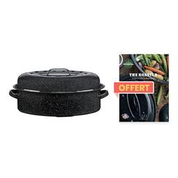 Cocotte ovale Roaster 40 x 27 x 15,5 cm et livre offert