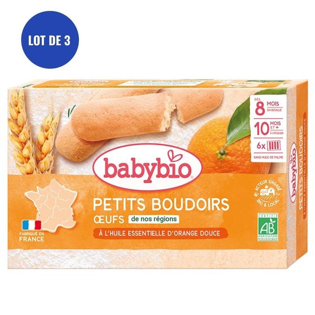 Lot de 3 - Boudoirs bio Dès 8 mois