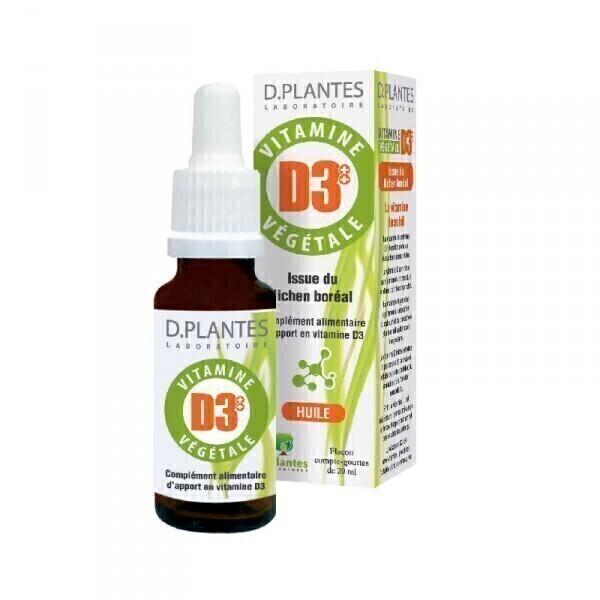 Lot de 2 x Vitamine D3 Végétale - 2 x 20mL