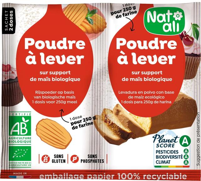 Pack 3 x Poudre à lever 2x7grammes