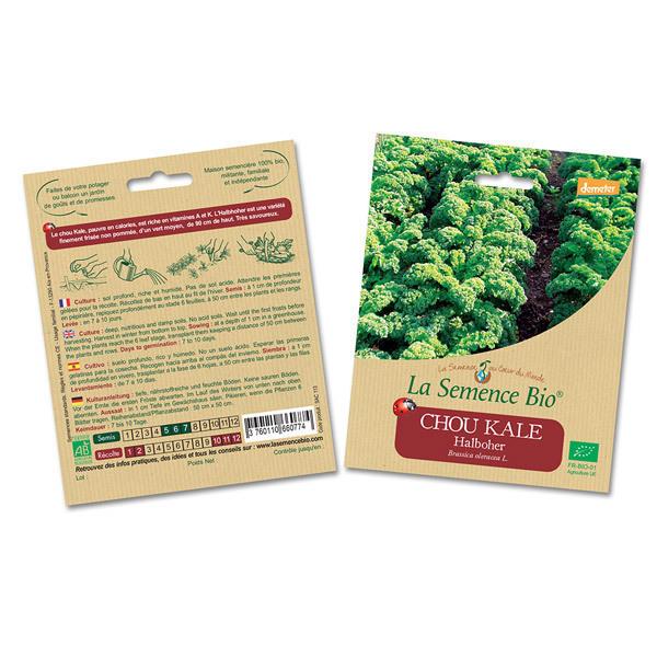 Lot de 2 sachets de Graines de Chou Kale Halboher