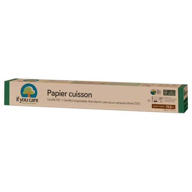 Lot de 3 x Papier de cuisson certifié non blanchi