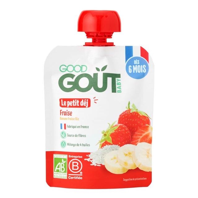 Lot de 2 x Gourde Fraise Le Petit Déj Fraise - 2 x 70g