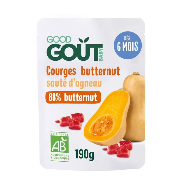 Lot de 2 x Plat Courges Butternut Sauté d'Agneau dès 6 mois